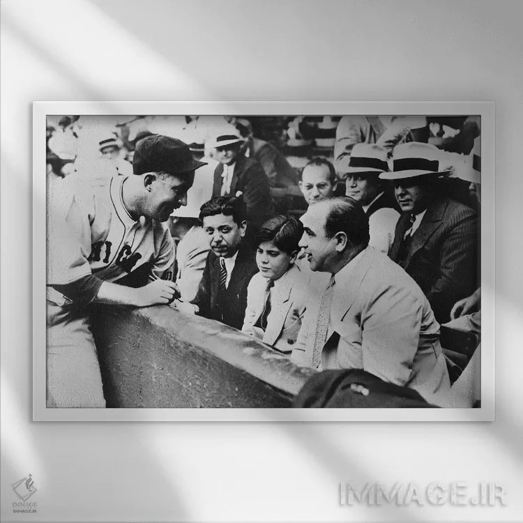 تابلو دکوراتیو آل کاپون - نمای قابدار سفید