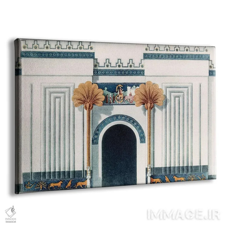 تابلو دکوراتیو معبد آشوری - نمای پرسپکتیو محصول