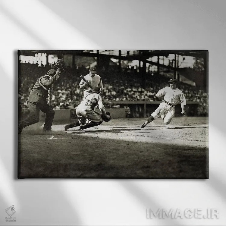 تابلو دکوراتیو 1925,بیسبال: واشنگتن، ۱۹۲۵ - نمای روبهرو روی دیوار