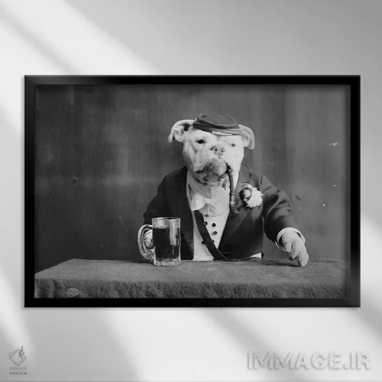 تابلو دکوراتیو C1905,بولداگ، حدود ۱۹۰۵ - نمای قابدار مشکی