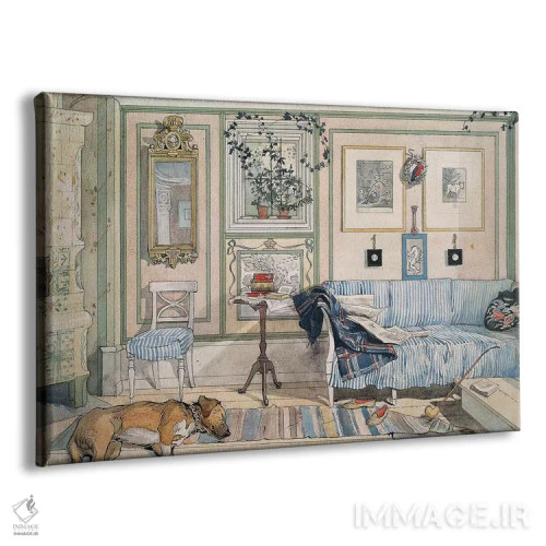 تابلو دکوراتیو C1895,لارشون: خانه، حدود ۱۸۹۵ اثر کارل لارسون - نمای پرسپکتیو محصول