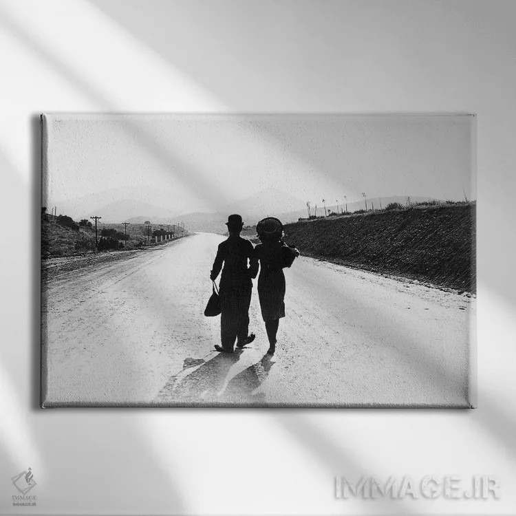 تابلو دکوراتیو 1936,چارلی چاپلین: دوران مدرن، ۱۹۳۶ - نمای روبهرو روی دیوار