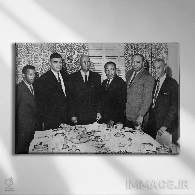 تابلو دکوراتیو 1963,رهبران حقوق مدنی، ۱۹۶۳ - نمای روبهرو روی دیوار