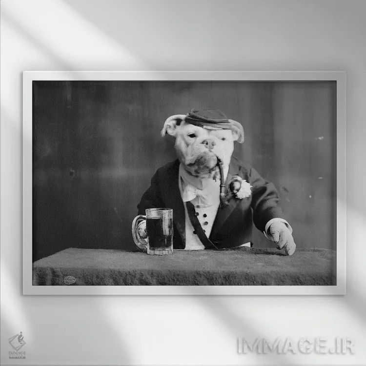 تابلو دکوراتیو C1905,بولداگ، حدود ۱۹۰۵ - نمای قابدار سفید