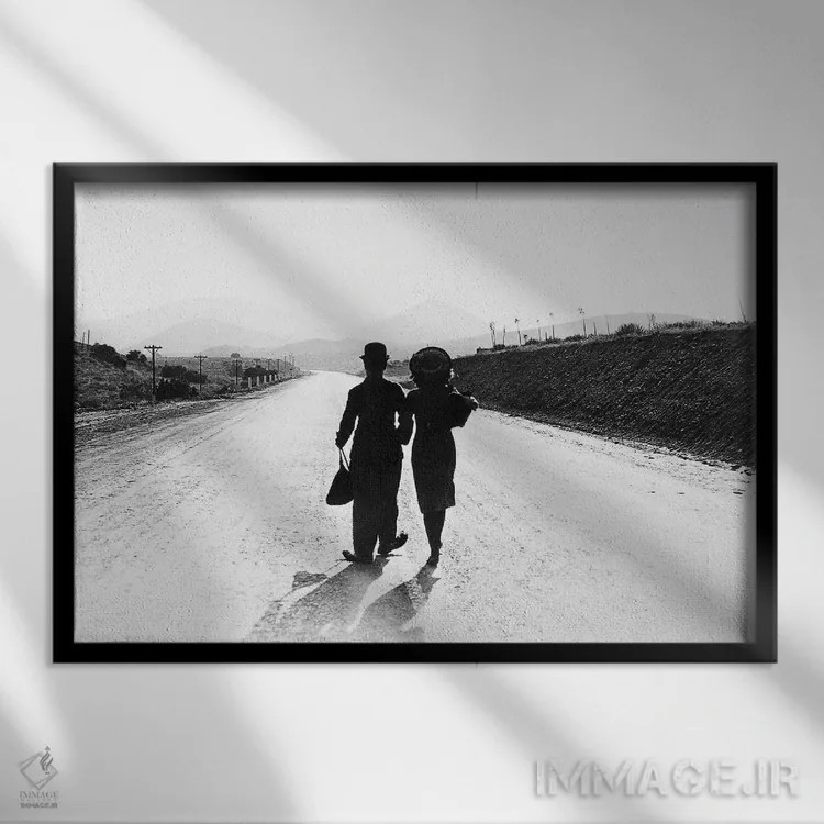 تابلو دکوراتیو 1936,چارلی چاپلین: دوران مدرن، ۱۹۳۶ - نمای قابدار مشکی