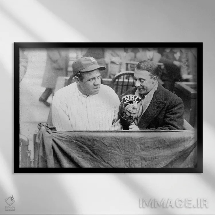 تابلو دکوراتیو جرج اچ. روث - نمای قابدار مشکی