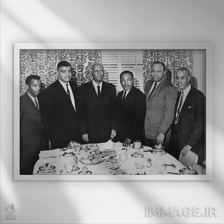 تابلو دکوراتیو 1963,رهبران حقوق مدنی، ۱۹۶۳ - نمای قابدار سفید