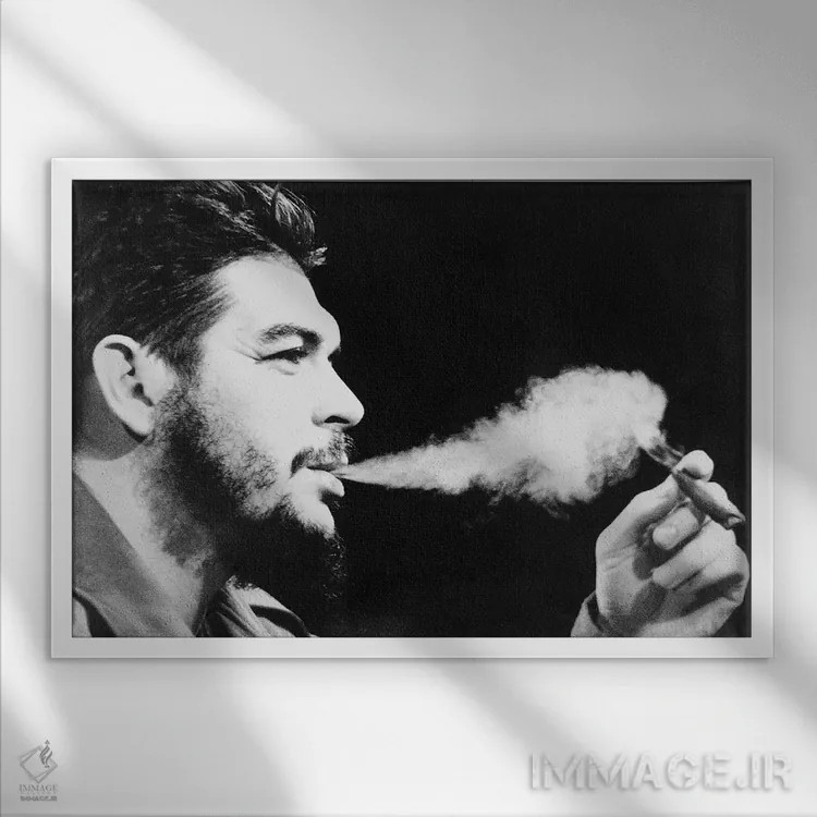 تابلو دکوراتیو ارنستو "چه" گوارا - نمای قابدار سفید