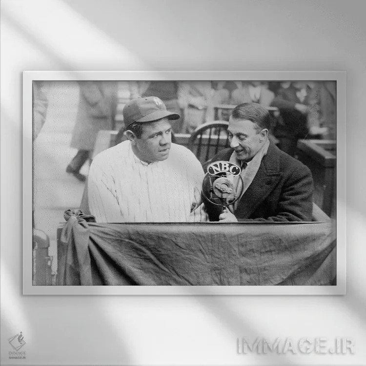 تابلو دکوراتیو جرج اچ. روث - نمای قابدار سفید