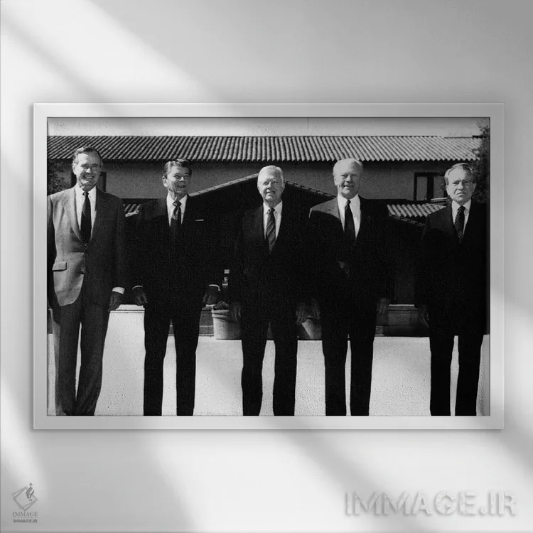 تابلو دکوراتیو 1991,رئیس جمهوران پیشین، ۱۹۹۱ - نمای قابدار سفید