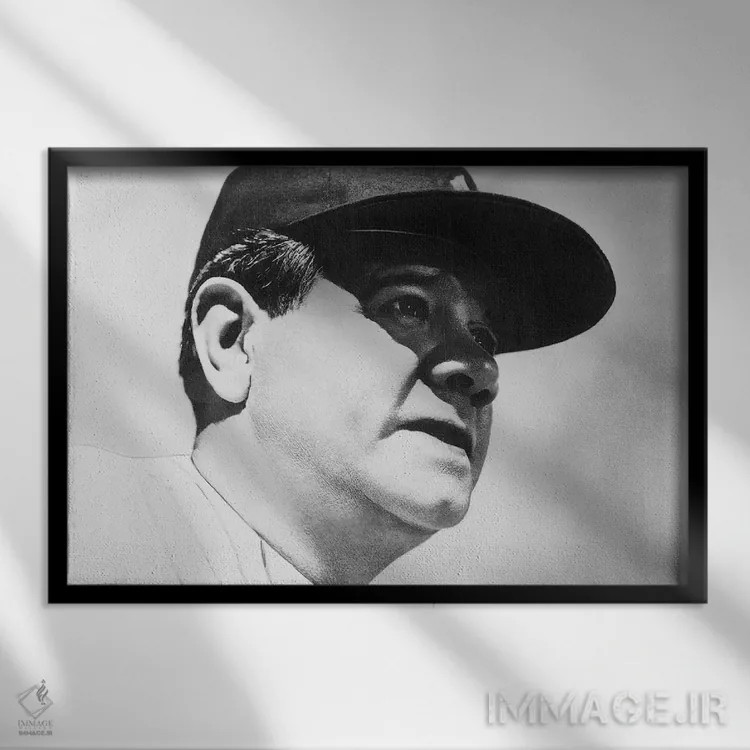 تابلو دکوراتیو جرج اچ. روث - نمای قابدار مشکی