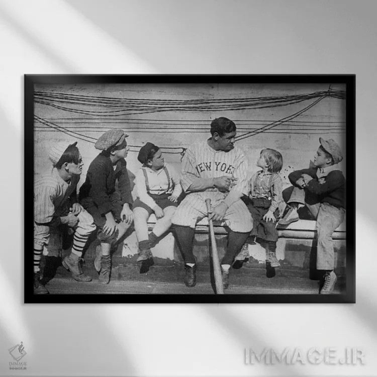 تابلو دکوراتیو جرج اچ. روث - نمای قابدار مشکی