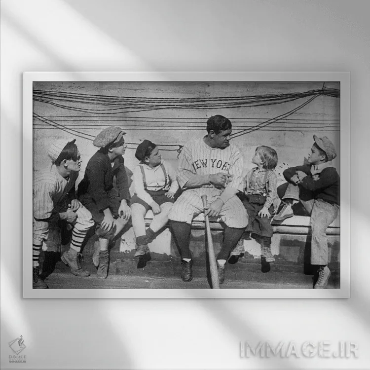 تابلو دکوراتیو جرج اچ. روث - نمای قابدار سفید