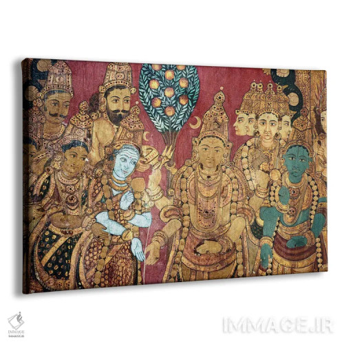 تابلو دکوراتیو مراسم عروسی هندو - نمای پرسپکتیو محصول