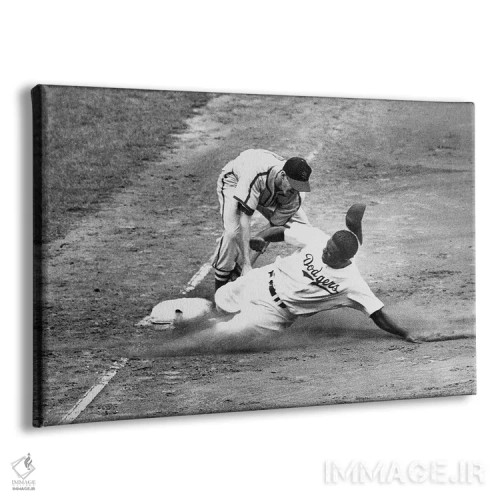 تابلو دکوراتیو جکی رابینسون - نمای پرسپکتیو محصول