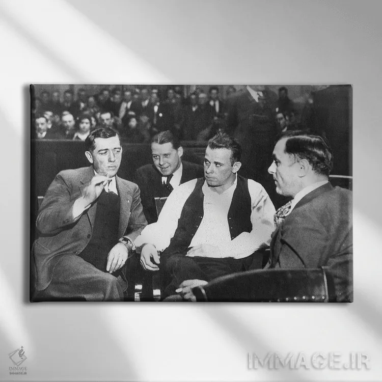 تابلو دکوراتیو جان دیلینجر - نمای روبهرو روی دیوار