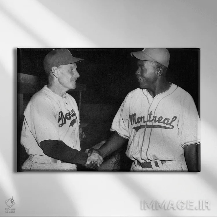 تابلو دکوراتیو جکی رابینسون - نمای روبهرو روی دیوار