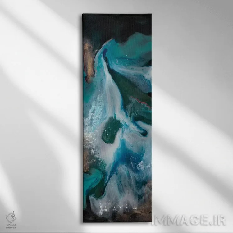 تابلو دکوراتیو در پرتو رهایی شماره ۱ اثر لیلا براما - نمای روبهرو روی دیوار