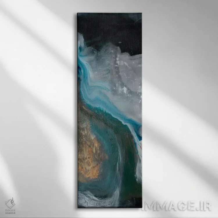 تابلو دکوراتیو در پرتو رهایی شماره ۲ اثر لیلا براما - نمای روبهرو روی دیوار