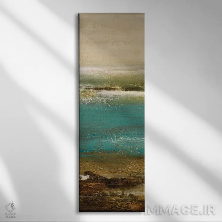 تابلو دکوراتیو لالایی تزیین شده شماره ۲ اثر لیلا براما - نمای روبهرو روی دیوار