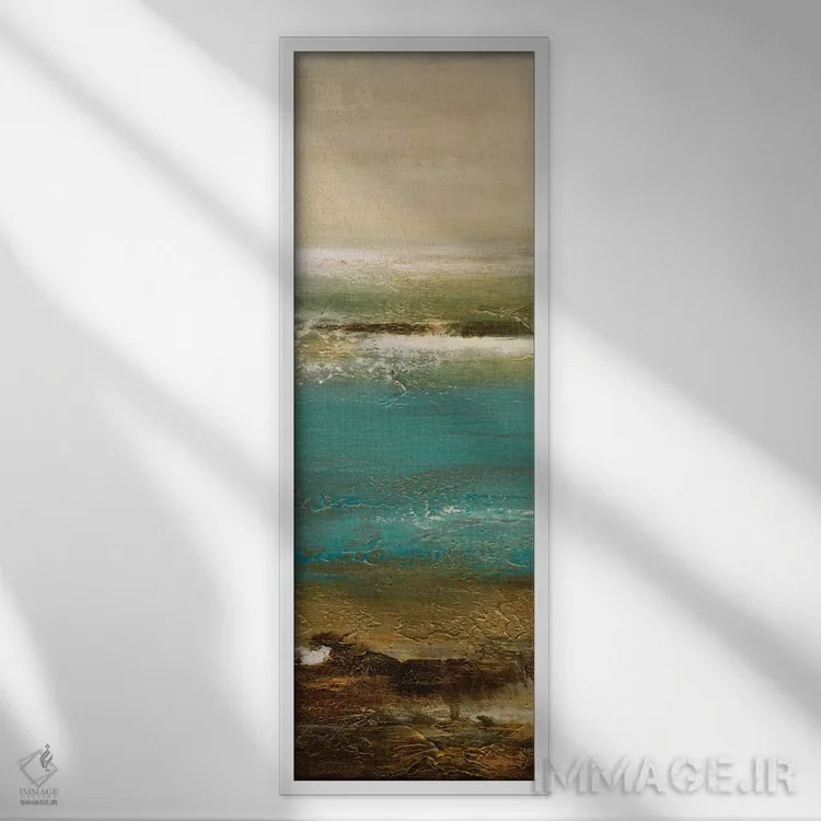 تابلو دکوراتیو لالایی تزیین شده شماره ۲ اثر لیلا براما - نمای قابدار سفید