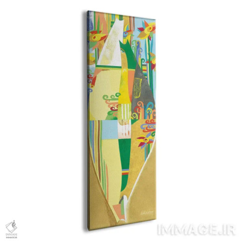 تابلو دکوراتیو رودخانه طلایی اثر نلی لوکاشیک - نمای پرسپکتیو محصول