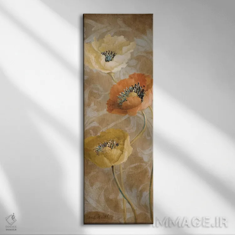 تابلو دکوراتیو "شقای قهوه ای II" اثر لینی لورث - نمای روبهرو روی دیوار