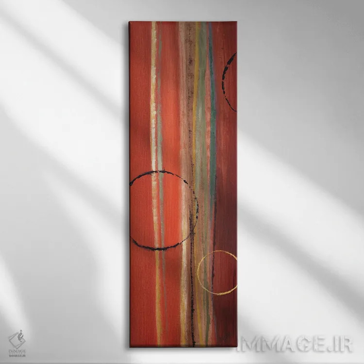 تابلو دکوراتیو "ماه های در مدار II" اثر لینی لورث - نمای روبهرو روی دیوار