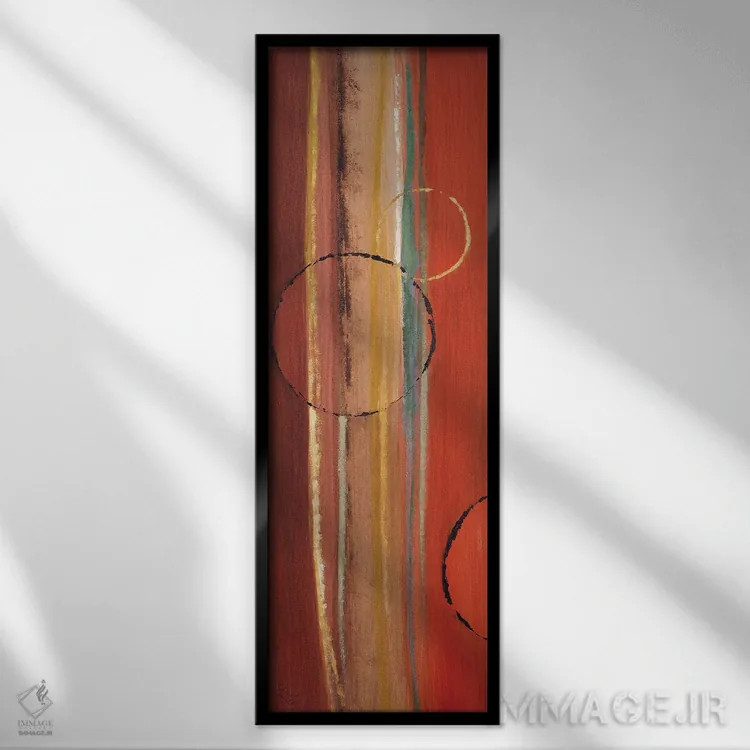 تابلو دکوراتیو "ماه های در مدار I" اثر لینی لورث - نمای قابدار مشکی