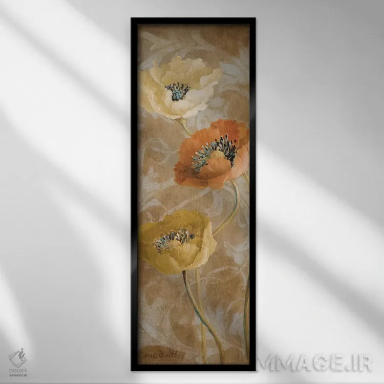 تابلو دکوراتیو "شقای قهوه ای II" اثر لینی لورث - نمای قابدار مشکی