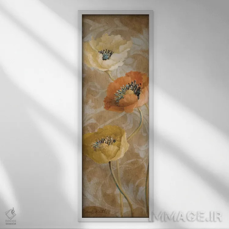 تابلو دکوراتیو "شقای قهوه ای II" اثر لینی لورث - نمای قابدار سفید