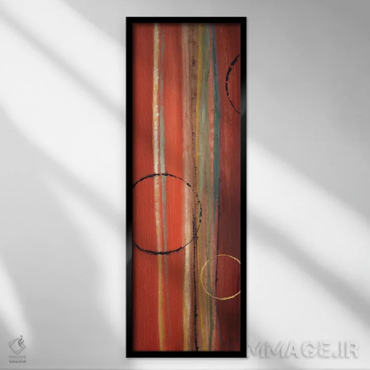 تابلو دکوراتیو "ماه های در مدار II" اثر لینی لورث - نمای قابدار مشکی