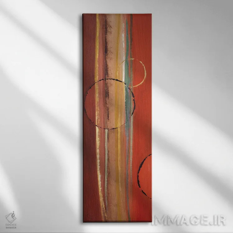 تابلو دکوراتیو "ماه های در مدار I" اثر لینی لورث - نمای روبهرو روی دیوار