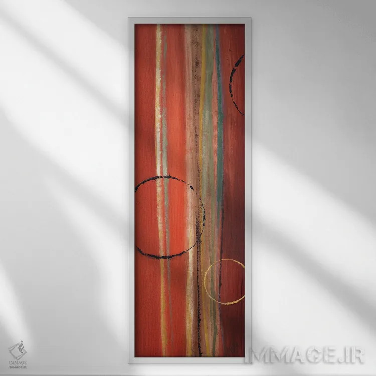 تابلو دکوراتیو "ماه های در مدار II" اثر لینی لورث - نمای قابدار سفید