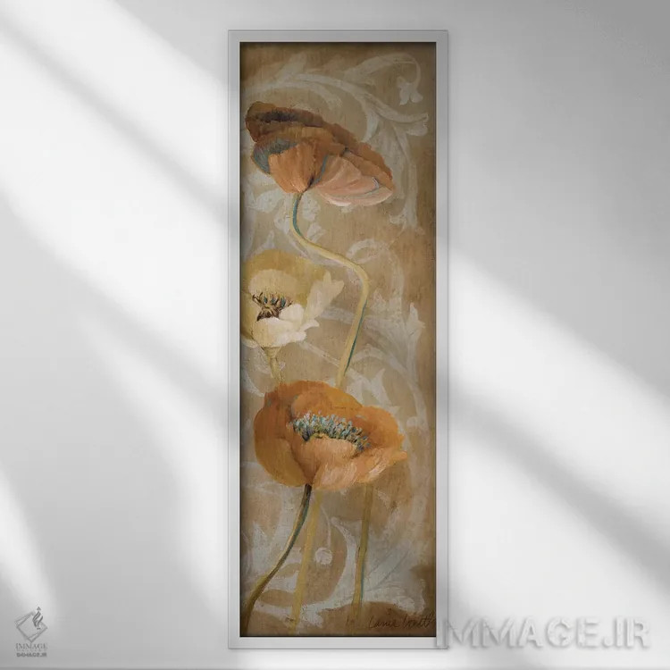 تابلو دکوراتیو "شقای قهوه ای I" اثر لینی لورث - نمای قابدار سفید