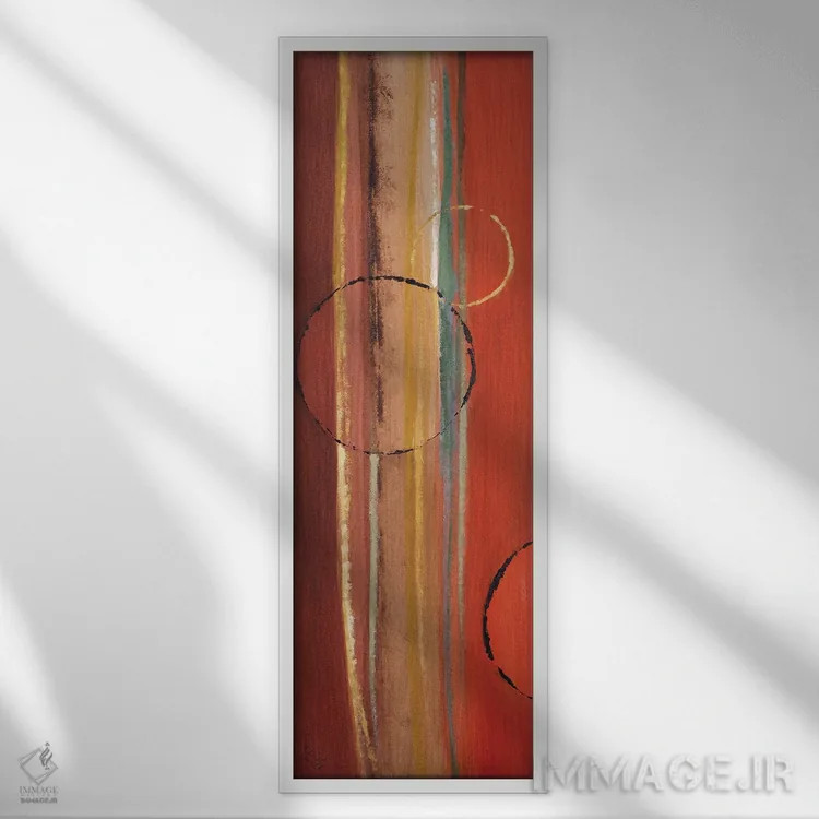 تابلو دکوراتیو "ماه های در مدار I" اثر لینی لورث - نمای قابدار سفید