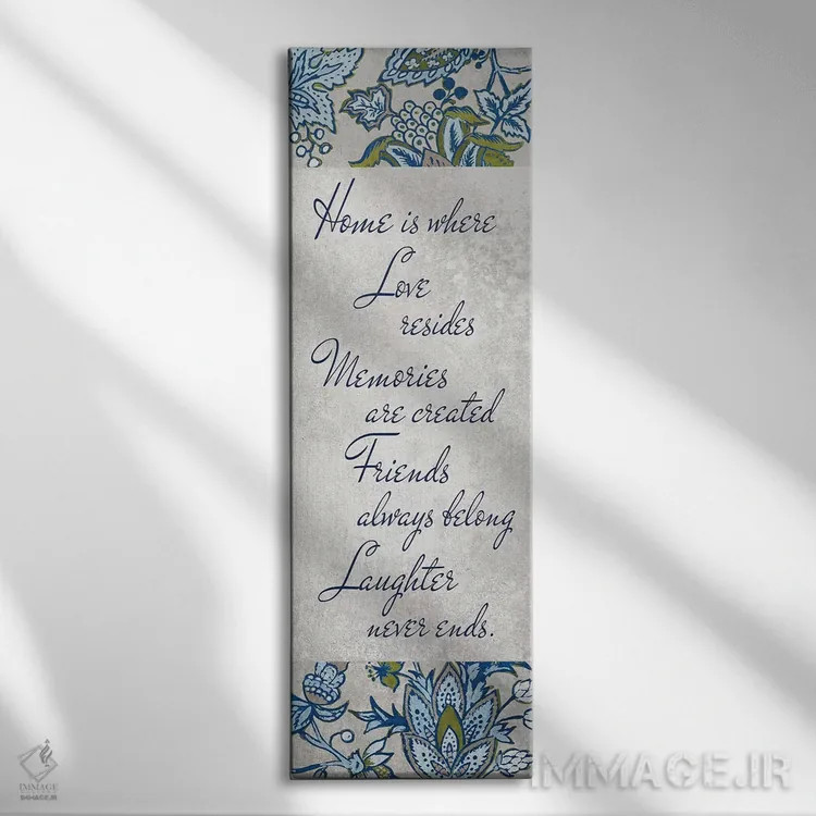 تابلو دکوراتیو "الهام بخش گل های اروپایی I" اثر لینی لورث - نمای روبهرو روی دیوار