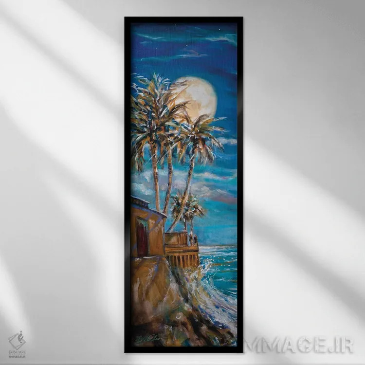 تابلو دکوراتیو "نوک جنوبی" اثر لیندا اولسن - نمای قابدار مشکی