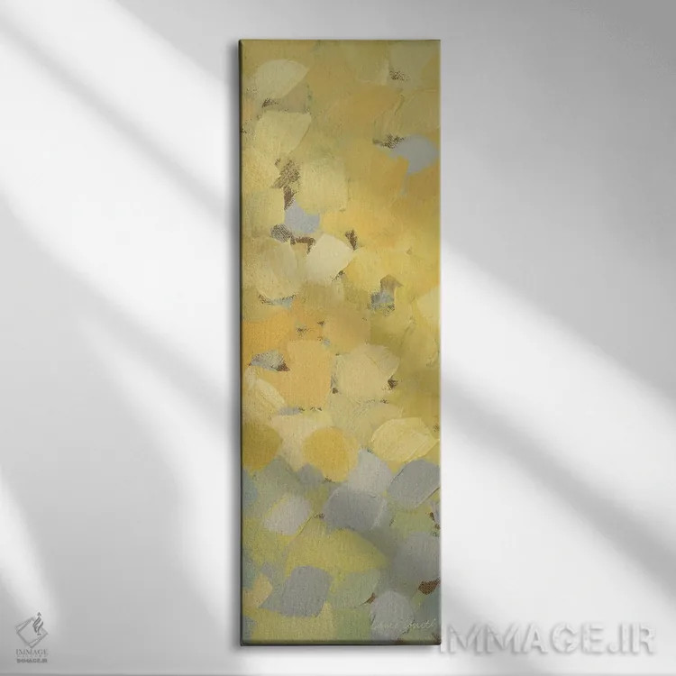 تابلو دکوراتیو "تکه هایی از زندگی II" اثر لینی لورث - نمای روبهرو روی دیوار