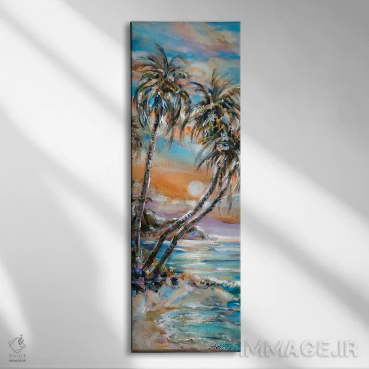 تابلو دکوراتیو بهشت از غرب اثر لیندا اولسن - نمای روبهرو روی دیوار