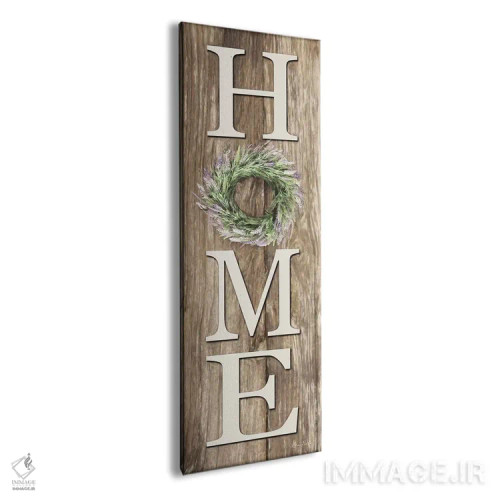 تابلو مدرن خانه با حلقه گل اسطوخودوس اثر لری دیتر - نمای پرسپکتیو محصول