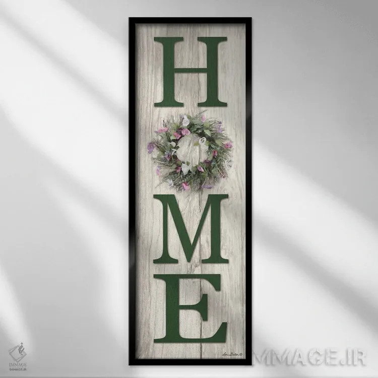 تابلو دکوراتیو "تاج گل خانه بهاری" اثر لری دیتر - نمای قابدار مشکی