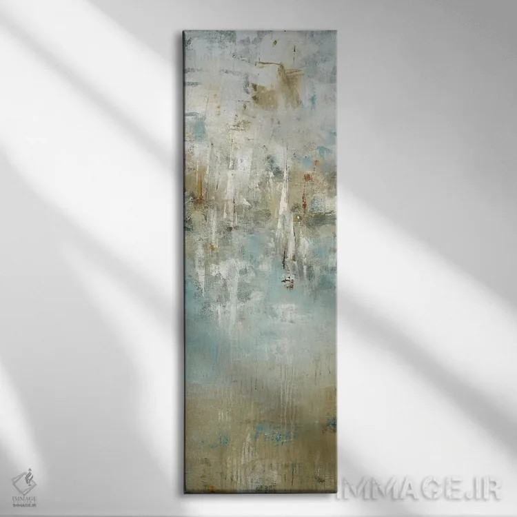 تابلو انتزاعی الهام ملوان دو اثر لیزا ریجرز - نمای روبهرو روی دیوار