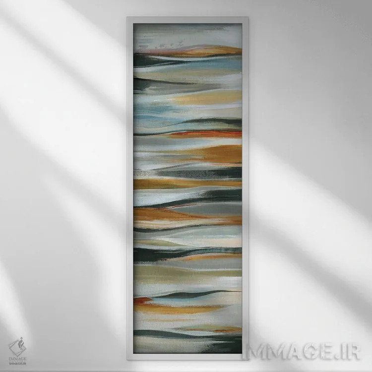 تابلو دکوراتیو رویاهای فلزی اثر لیزا ریجرز - نمای قابدار سفید