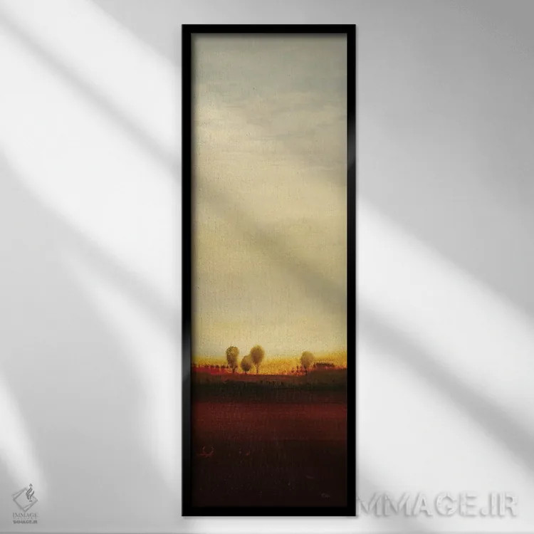 تابلو انتزاعی پایان تابستان دو اثر لیزا ریجرز - نمای قابدار مشکی