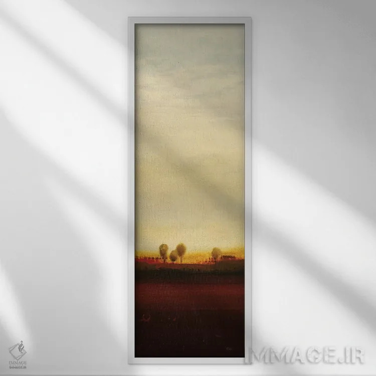 تابلو انتزاعی پایان تابستان دو اثر لیزا ریجرز - نمای قابدار سفید