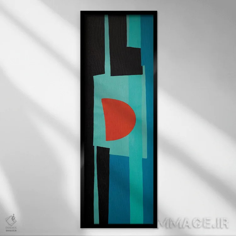 تابلو دکوراتیو دو نفره یک اثر لورا ولشانس - نمای قابدار مشکی