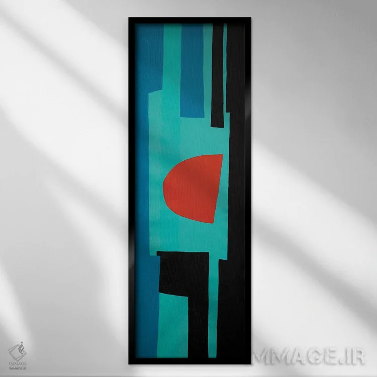 تابلو دکوراتیو دو نفره دو اثر لورا ولشانس - نمای قابدار مشکی