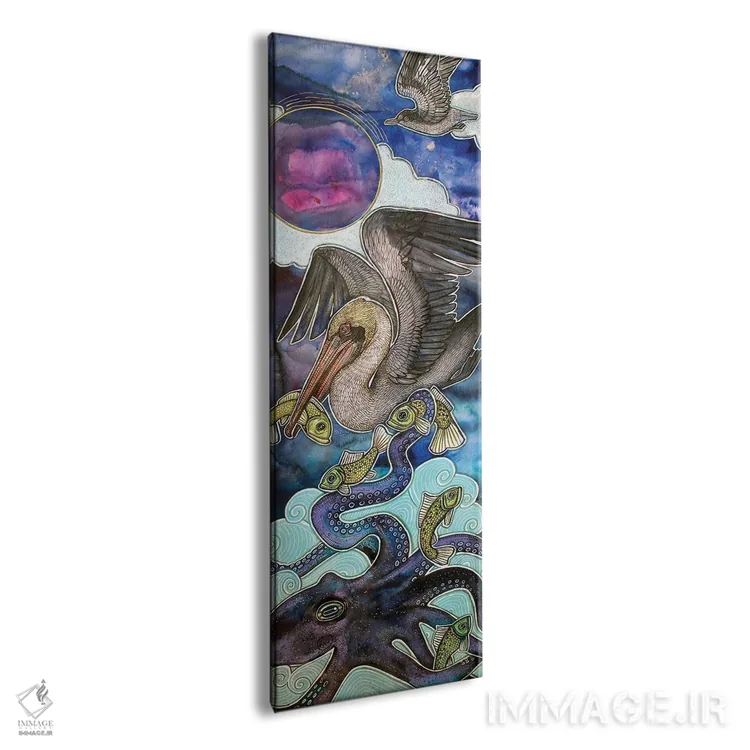 تابلو دکوراتیو میان دریا و آسمان اثر لینت شلی - نمای پرسپکتیو محصول