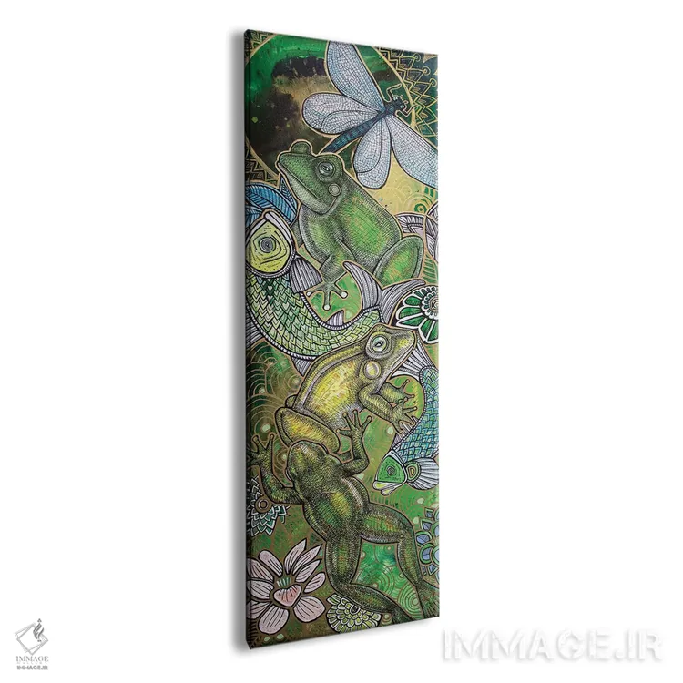 تابلو دکوراتیو قورباغه پرشی اثر لینت شلی - نمای پرسپکتیو محصول